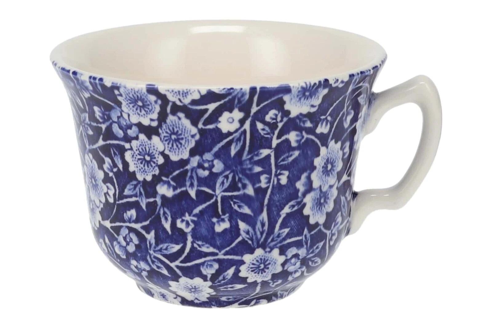 Burleigh Blue Calico Teacup 187ml 0.33pt