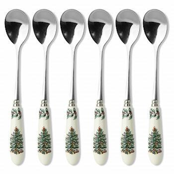 Spode Christmas Tree - Tea Spoons Set of 6 15cm 6in