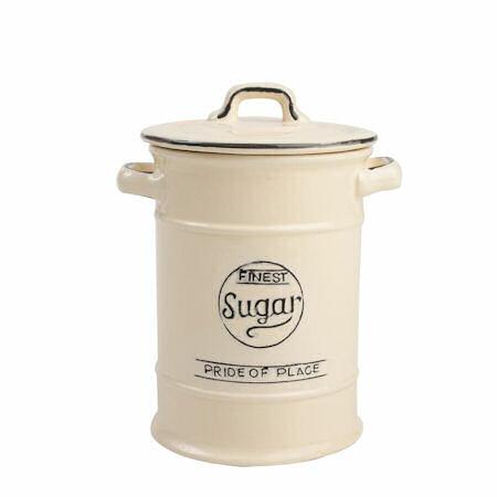 T&G Pride of Place Sugar Jar in Old Cream