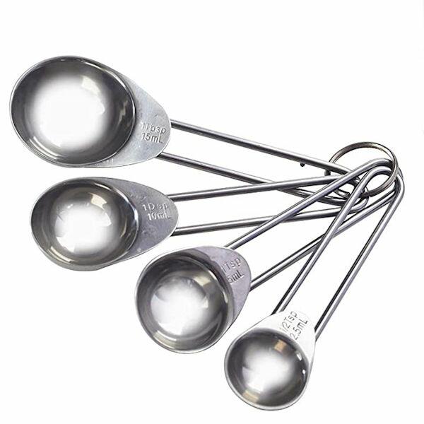 Mason Cash Set of 4 Stainless Steel Measuring Spoons