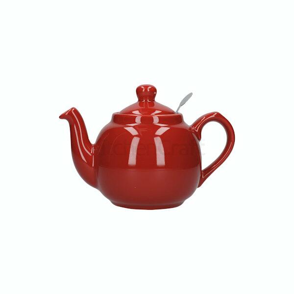 London Pottery Farmhouse Filter Teapot 2 Cup Red