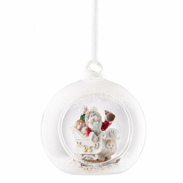 Galway Living Santas Sleigh Hanging Bauble Ornament