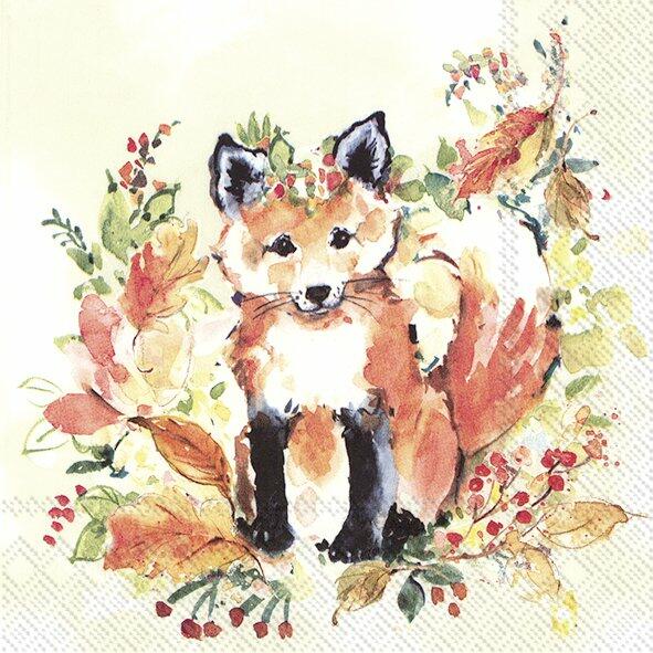 IHR Napkins Luncheon Sweet Fox