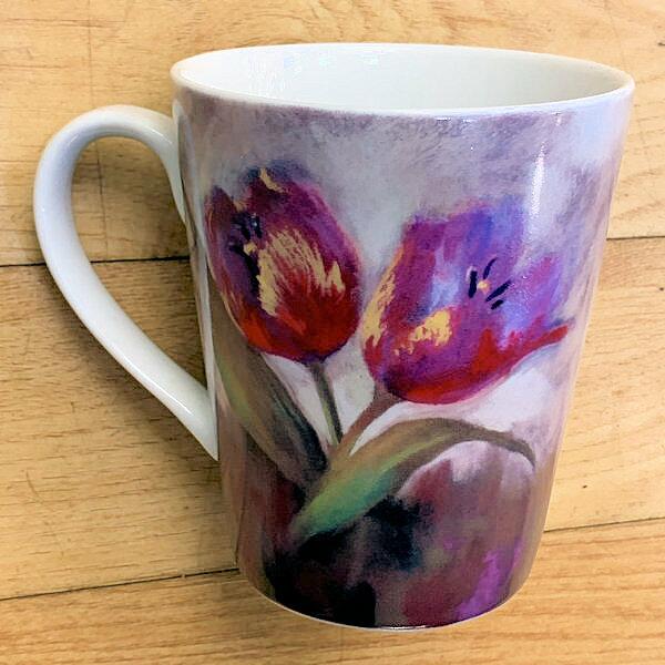 Royal Worcester Nel Whatmore Mug Just We Too - Tulips