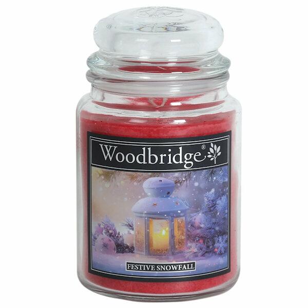 Woodbridge Large Scented Candle Jar - Festive Snowfall