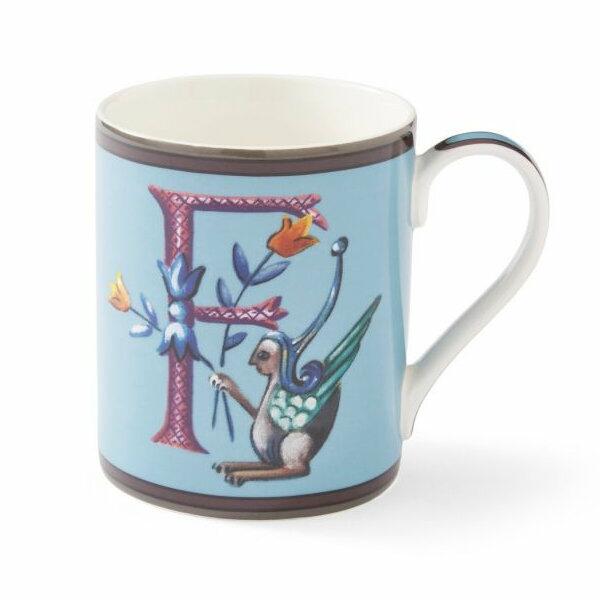 Spode Kit Kemp Alphabet Mug - F