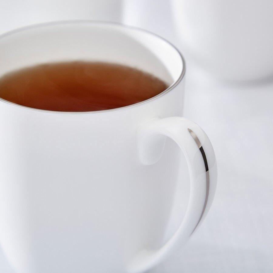Royal Worcester Serendipity Platinum Barrel Shape Mug 0.35L Set of 4