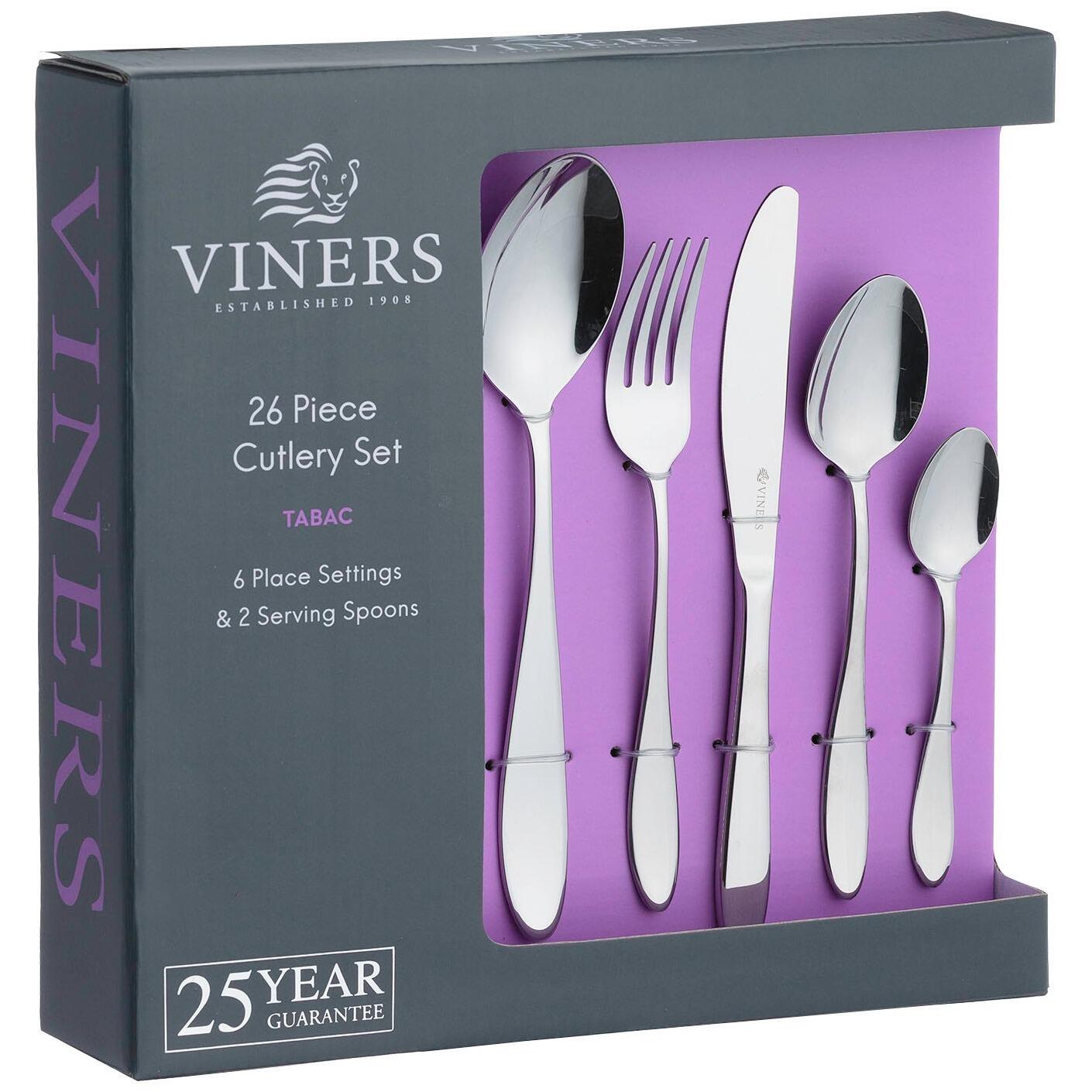 Viners Tabac 26 Piece Cutlery Set Giftbox 18/0