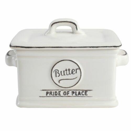 T&G Pride of Place Butter Dish in White