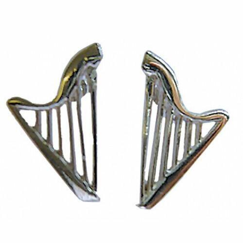 Music Gifts - Harp Earrings - Sterling Silver