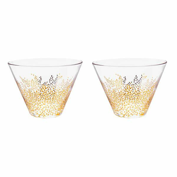 Sara Miller Chelsea Collection Glass Bowls Set of 2