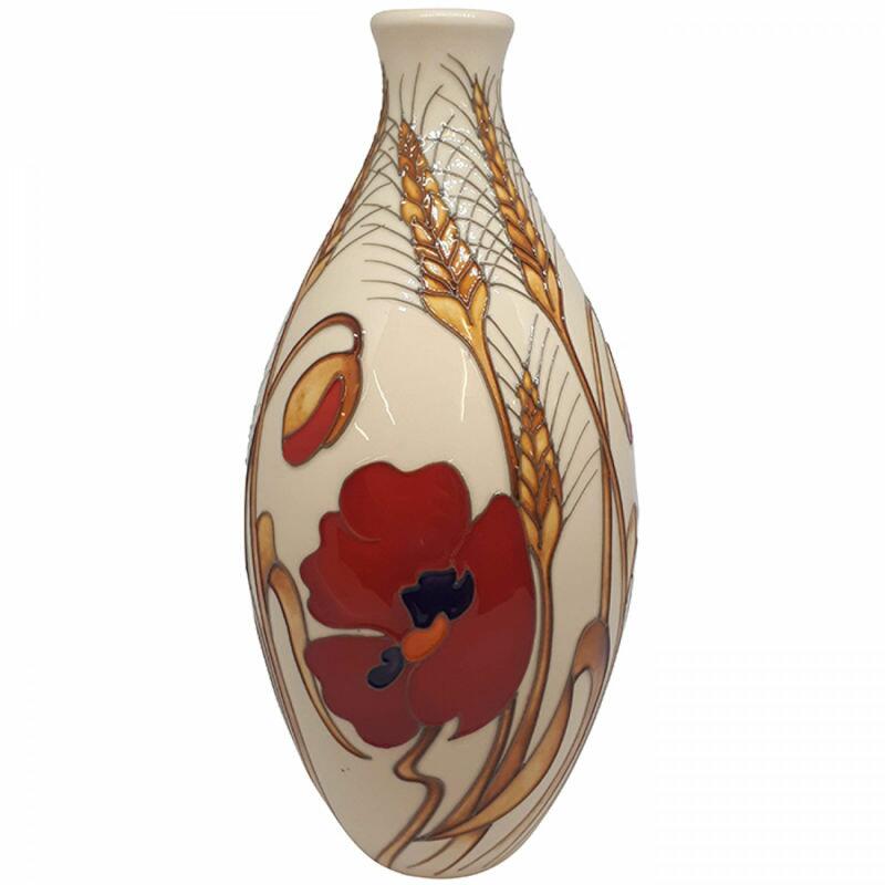 Moorcroft Harvest Poppy Vase 9/9
