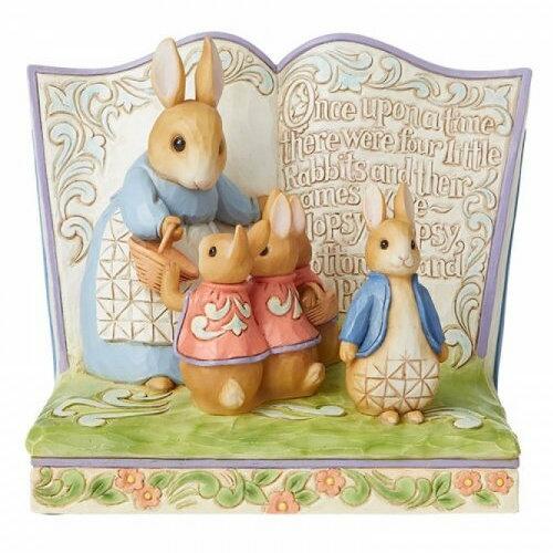 Beatrix Potter - Once Upon a Time There Were Four Little Rabbits Storybook Figurine