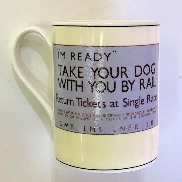 Aynsley Train Mug - I'm Ready - Take Your Dog