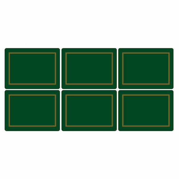 Pimpernel Classic Emerald Green Placemats Set of 6