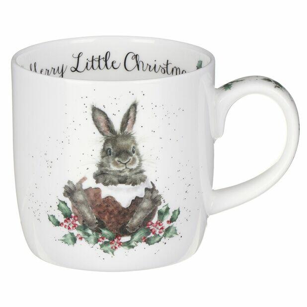 Royal Worcester Wrendale Designs - Mug - Merry Little Xmas Bunny