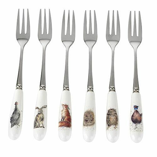 Royal Worcester Wrendale Designs - Pastry Forks Set of 6
