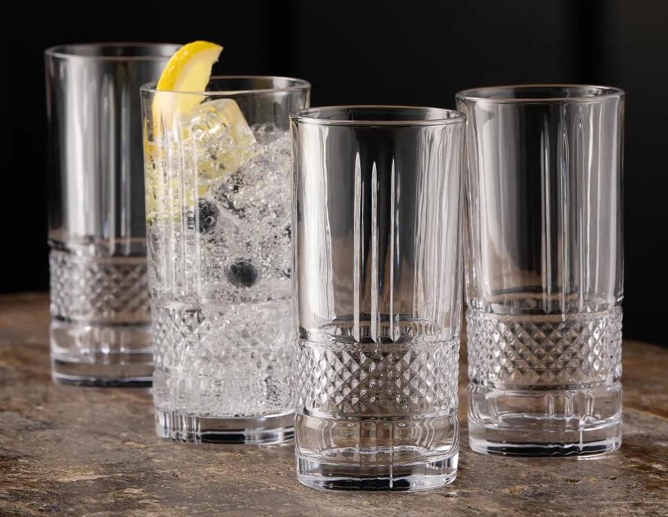 Galway Crystal Eyre Highball Glasses Set of 4