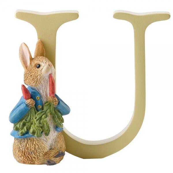 Beatrix Potter - Alphabet Letter U - Peter Rabbit with Radishes