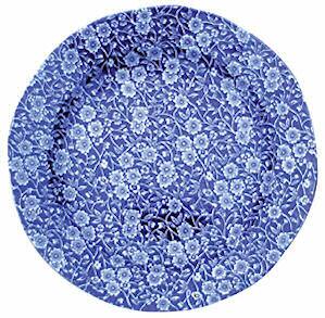 Burleigh Blue Calico Plate 26.5cm 10.5inch