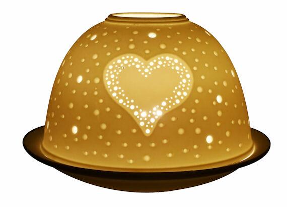 Light Glow Twinkling Heart Tealight Candle Holder