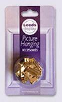 Leeds Display 6 Large Picture Hooks with Pins