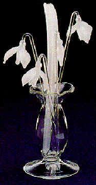 Suffolk Glass Snowdrops - Small Misty