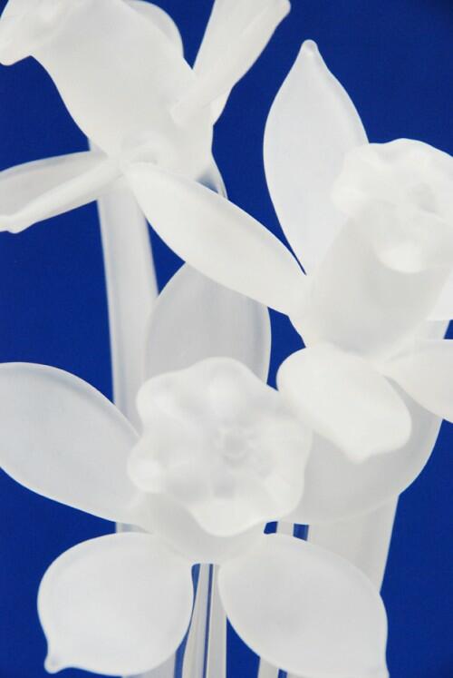 Suffolk Glass Daffodils - Small Misty