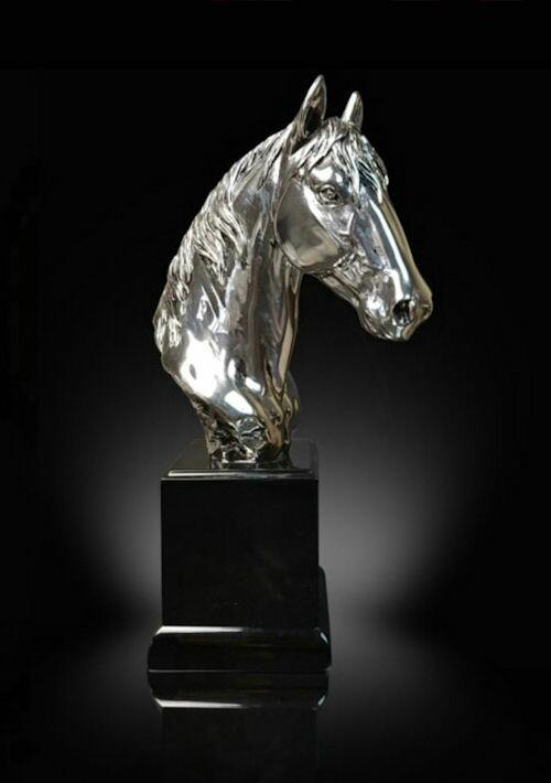 Richard Cooper Studio - Nickel Plated Resin Horse Medium Size