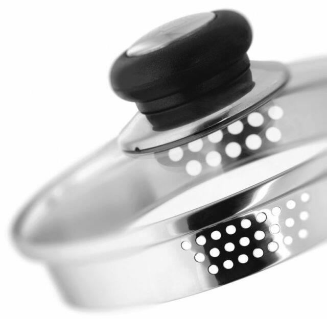 Judge Universal Vented Glass Replacement Saucepan Draining Lid
