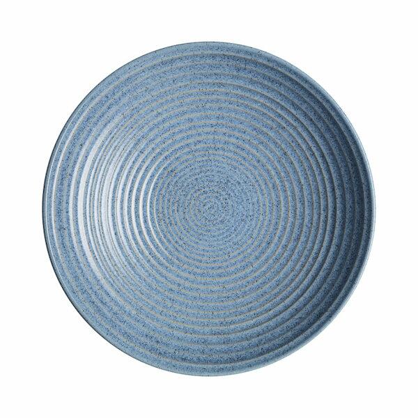 Denby Studio Blue Flint Large Ridged Bowl