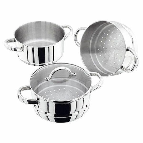 Judge 18cm 3 Tier Multi Steamer with Glass Lid