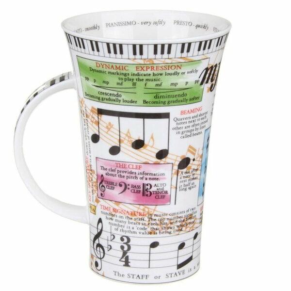 Dunoon Glencoe Shape Mug - Music - Boxed