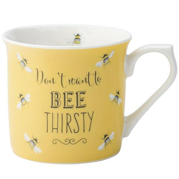 Bee Happy -  Mug - Don't Bee Thirsty - Yellow