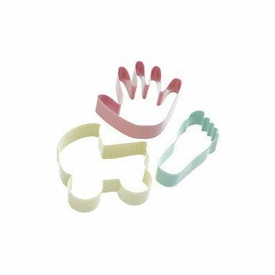 KitchenCraft Sweetly Does It Baby Themed Cookie Cutters Set of 3