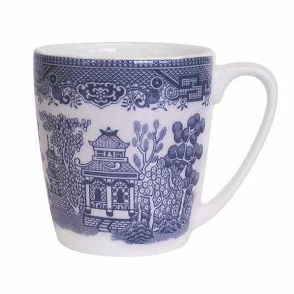 Churchill China Blue Willow Mug (Acorn) 300ml