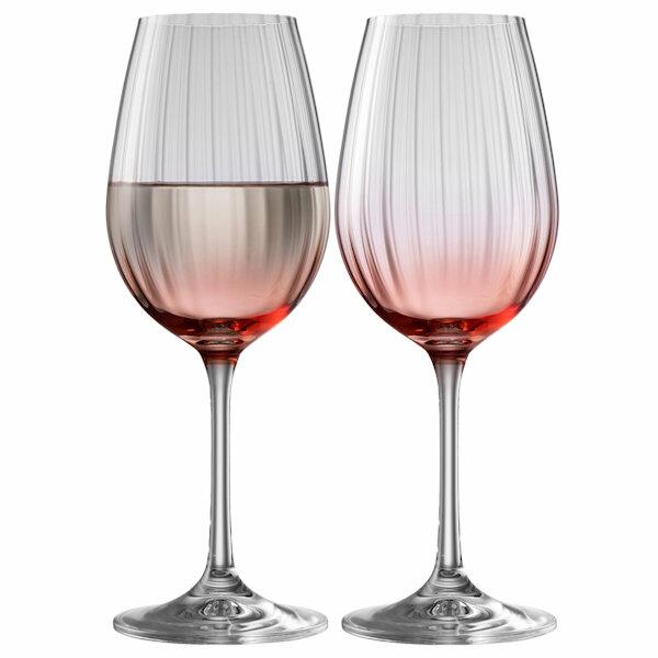 Galway Crystal Erne Blush Wine Set of 2