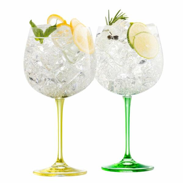 Galway Crystal Gin & Tonic Lemon & Lime Set of 2