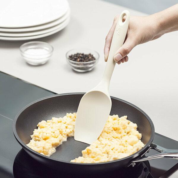 Zeal Silicone Non-Scratch Spatula Spoon Cream 26cm or 10in