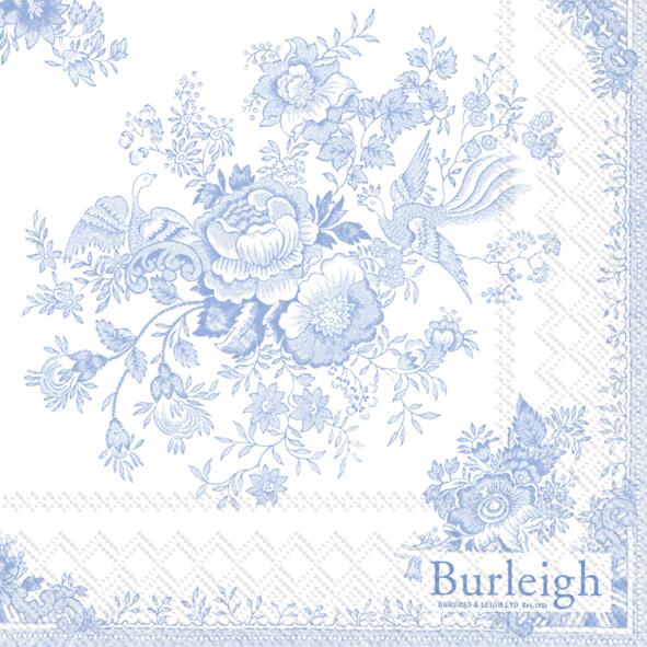 IHR - Napkins - Cocktail - Burleigh Asiatic Pheasant Blue