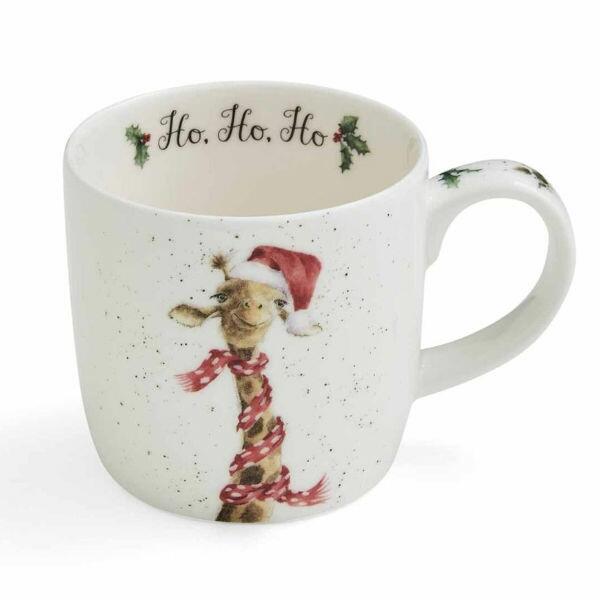 Royal Worcester Wrendale Designs - Christmas Mug - Ho Ho Ho Giraffe