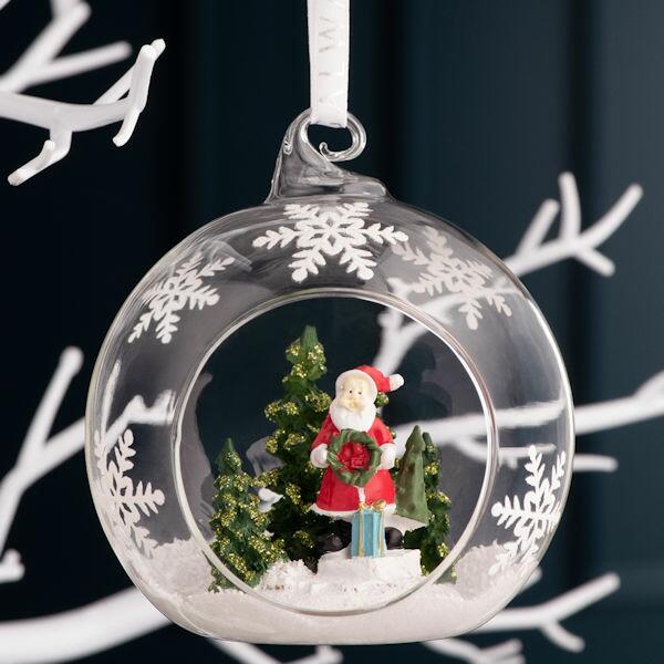 Galway Living Santa & Tree Hanging Bauble Ornament