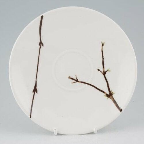 Wedgwood Painted Garden Large Tea Saucer 17.5cm Forsythia