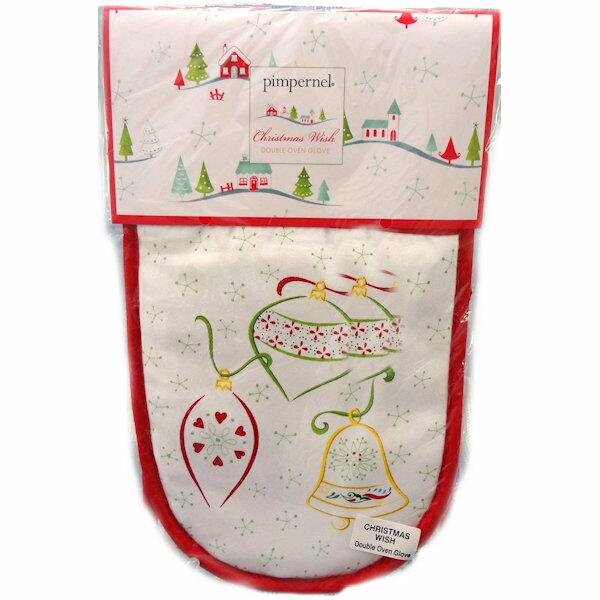 Pimpernel Double Oven Gloves - Christmas Wish