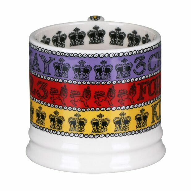 Emma Bridgewater 3 Cheers For King Charles III Small Mug