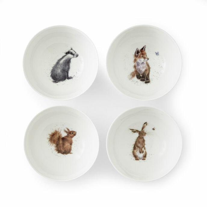 Wrendale - Deep Bowl 15.5cm 6.1inch Assorted Set of 4