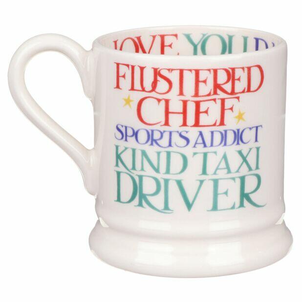 Emma Bridgewater Rainbow Toast Wonderful Dad Half Pint Mug