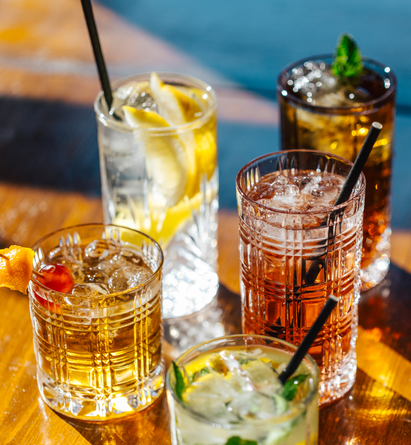 Klink London Fulham Crystal Glass Tumbler & Highball Set of 8