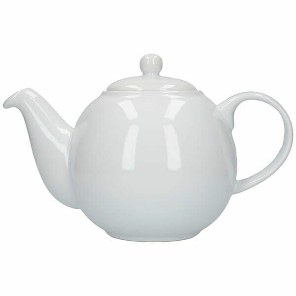 London Pottery Globe Teapot 6 Cup White