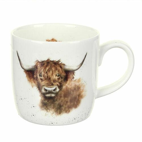 Royal Worcester Wrendale Designs - Highland Cow Mug 'Highland Coo'